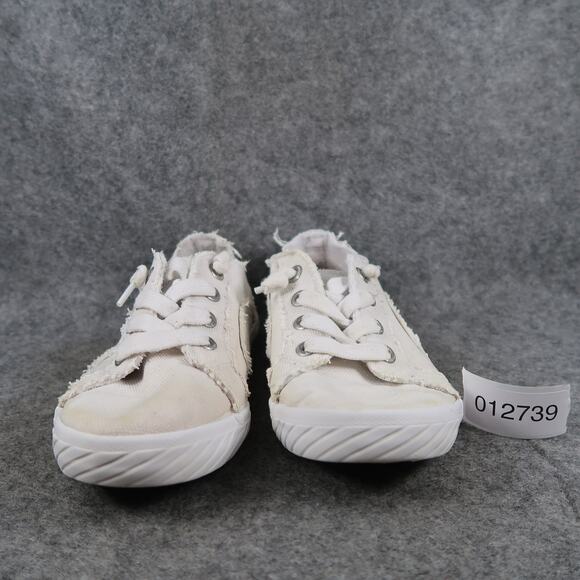 Blu Dor Shoes Womens 8 Sneakers Slip On Casual Canvas White Fabric Trainers - Picture 2 of 12